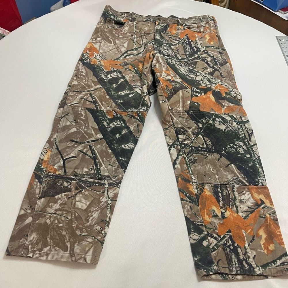 Wrangler Men's Straight Camo Jeans in Tan, Olive & Orange